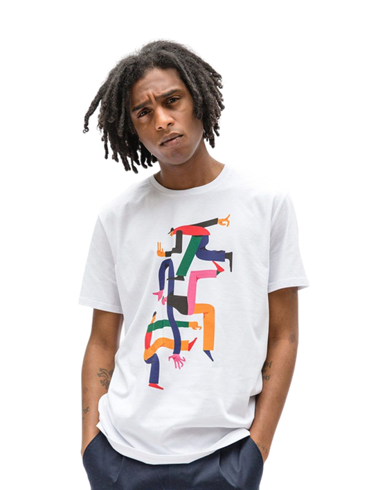 human faal-Classic Crewneck Printed T-Shirt